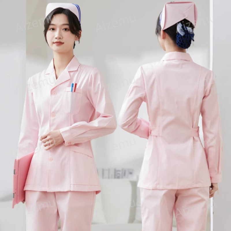 New White Long Sleeve Nurse Un - Medical Lab Coat review and price